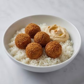 Plato De Arroz Con Falafel (Ración)