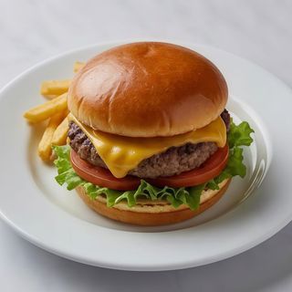 Hamburguesa Con Queso