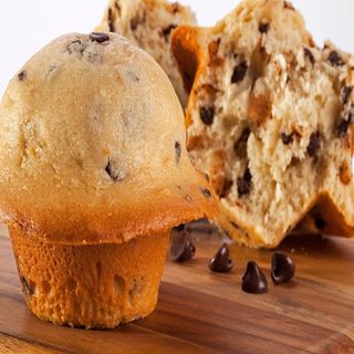 Muffin gigante con pepitas de chocolate