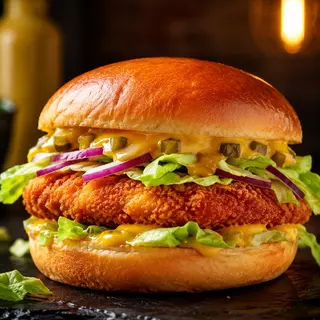 CHICKEN BURGER CASERA