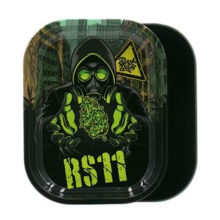 Best Buds Tin Box Rolling Tray with Storage