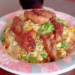 Arroz Frito Pollo Char Siu