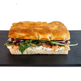 Focaccia  Salmón Ahumado
