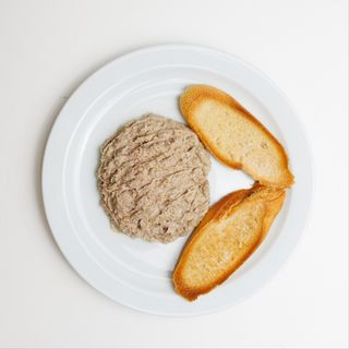 Las rillettes de Oca con tosta de pan