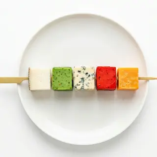 Brochetas de 5 quesos