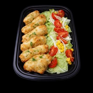 Rosada Frita Con Guarnición