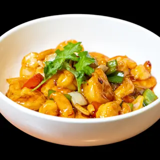 Gambas Gong Bao Picantes