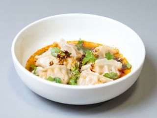 Gyoza a vapor picante