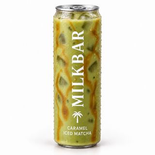 Caramel iced matcha