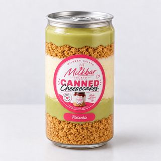 Pistachio canned cheesecake