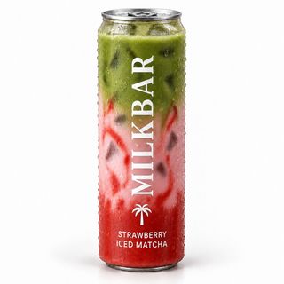 Strawberry iced matcha
