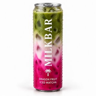 Dragon fruit iced matcha