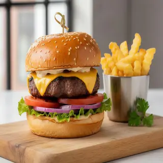 Hamburguesa con queso