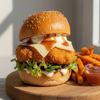Hamburguesa crispy