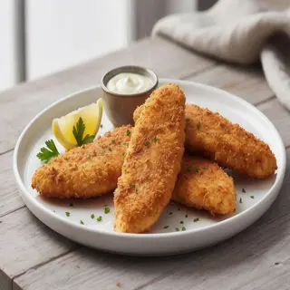Filetes de pollo empanados