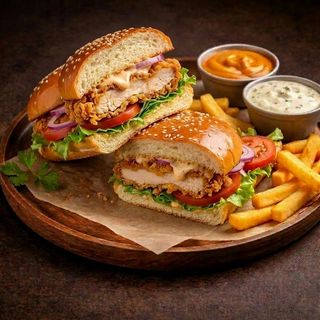 Hamburguesa Clásica Pollo