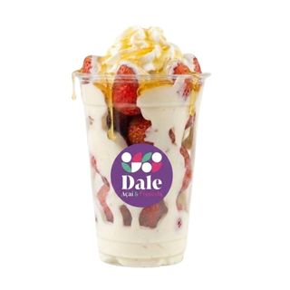Vaso De Fresas Con Crema