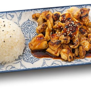Pollo con salsa teriyaki