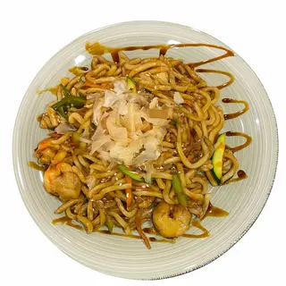 Tallarines pollo o langostinos