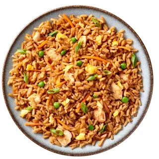 Arroz frito con pollo