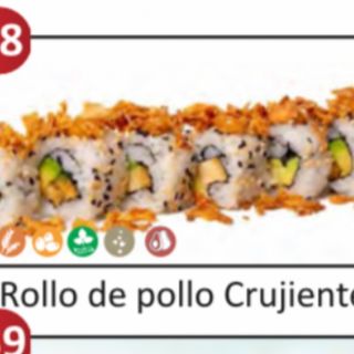 28.Rollo de pollo crujiente (8 pzs)
