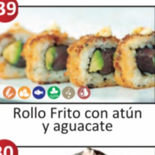 39.Rollo Frito con Atun y Aguacate (8 pzs)