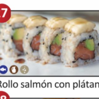 27.Rollo Salmon Con Platano (8 pzs)