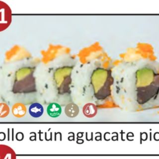 21.Rollo Atun Aguacate Picante (8 pzs)