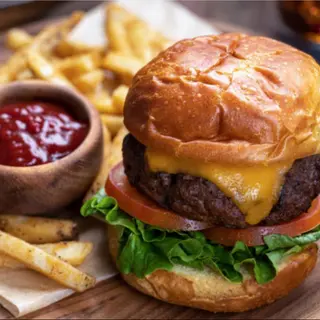 Smash Hamburguesa + patatas fritas + Benidas