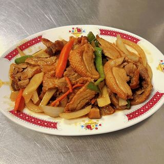 Pato con verduras