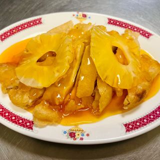 Pollo con piña