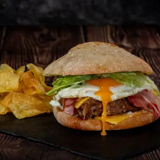 Hamburguesa con Bacon