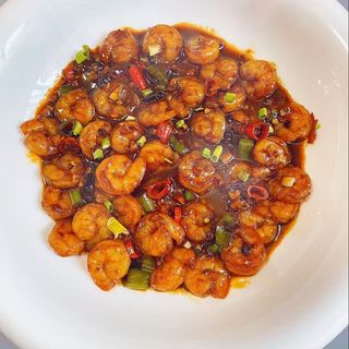 61 Gambas con salsa picante