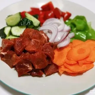 39 Ternera con salsa curry