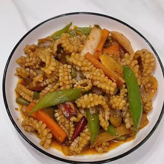 50 Calamar sichuan