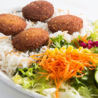 Plato falafel