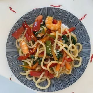 Udon Con Gambas
