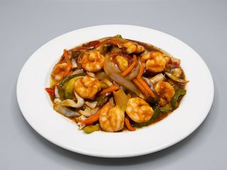 gambas con verduras