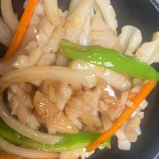 Calamares con verduras