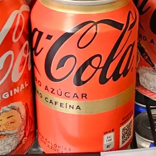 CocaCola zero azucar Zero cafeina