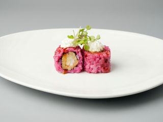 164 Uramaki Rosa Ebi Tempura con Queso 8UDS