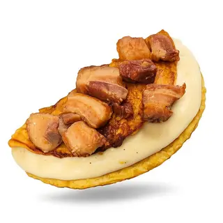 Cachapa De Queso Y Cochino Frito