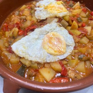 Pisto con huevo