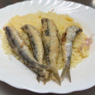 Migas con pescado