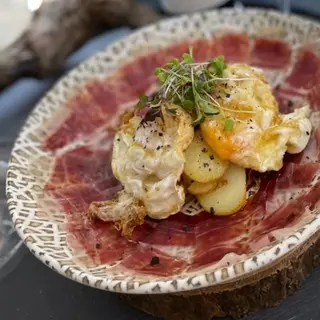 Huevos Rotos Con Jamón