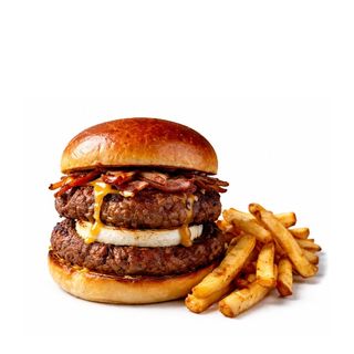 Bokaburger de Vacuno y queso de cabra + Patatas