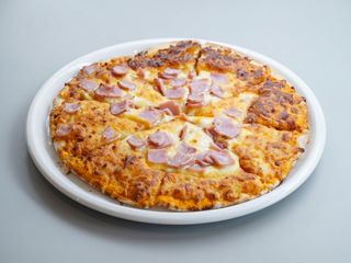 Pizza jamón dulce y queso