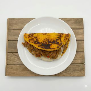 Cachapa De Carne Mechada (1 Ud.)