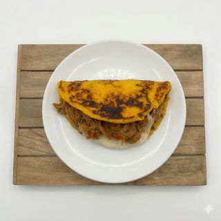 Cachapa De Cerdo Mechado (1 Ud.)