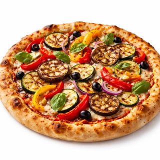 Pizza verduras griliadas